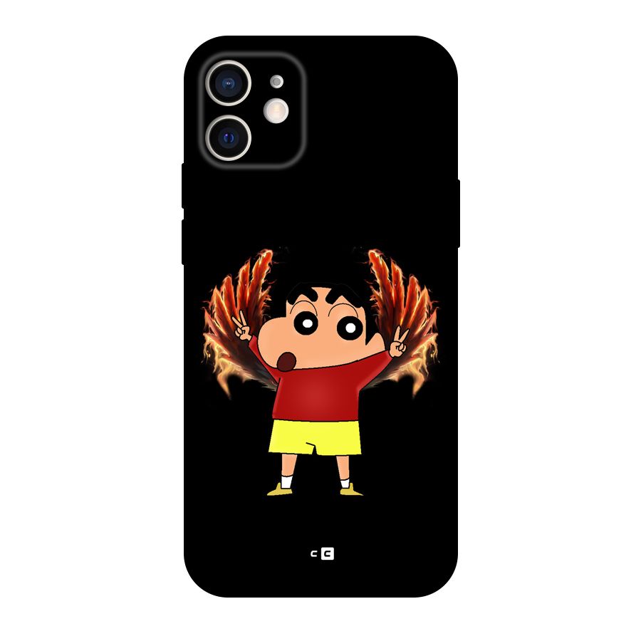 Fire Shinchan Back Case for iPhone 12
