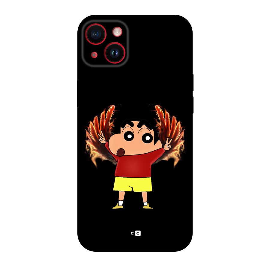 Fire Shinchan Back Case for iPhone 14 Plus
