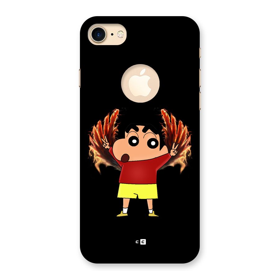 Fire Shinchan Back Case for iPhone 7 Logo Cut
