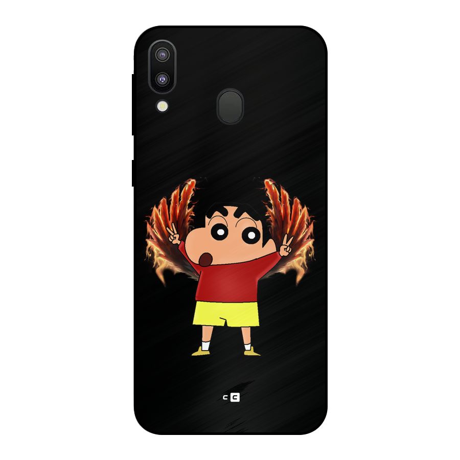 Fire Shinchan Metal Back Case for Galaxy M20