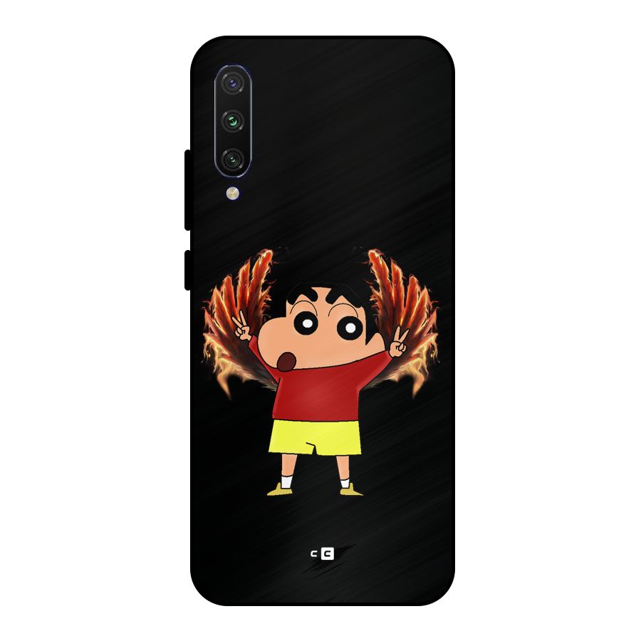 Fire Shinchan Metal Back Case for Mi A3