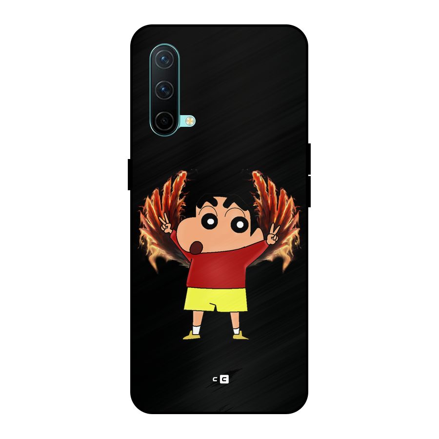 Fire Shinchan Metal Back Case for OnePlus Nord CE 5G
