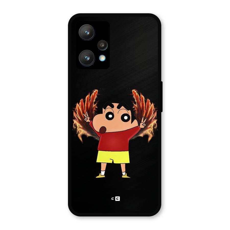 Fire Shinchan Metal Back Case for Realme 9 Pro Plus 5G