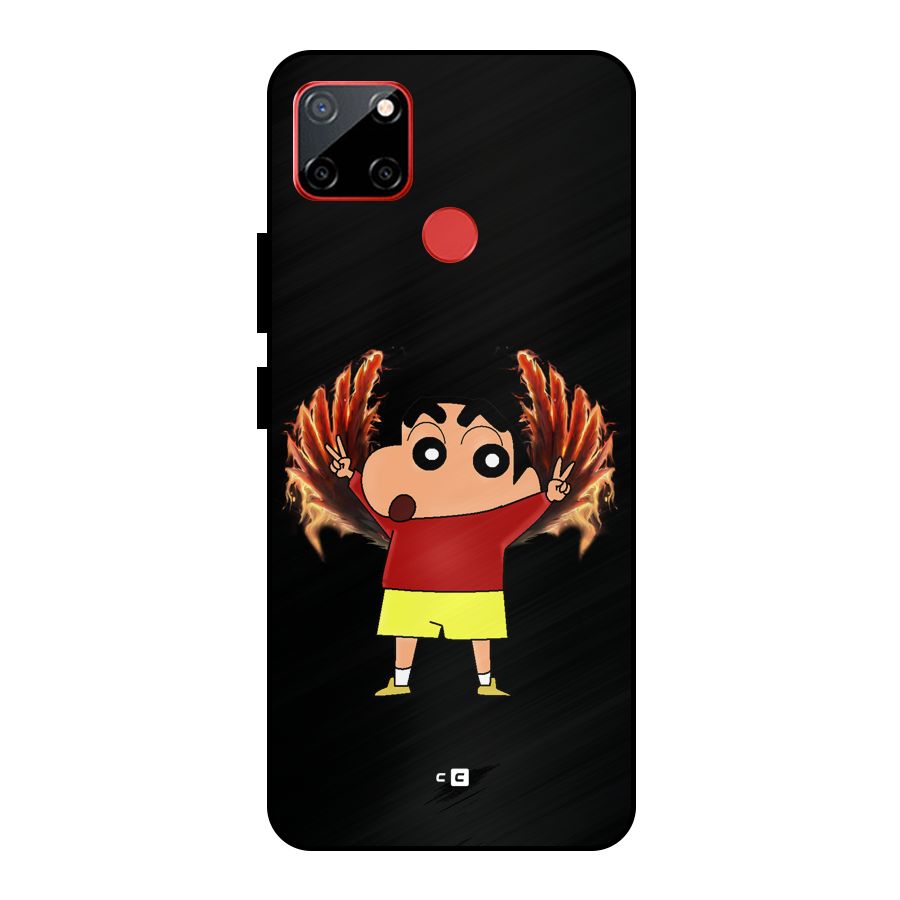 Fire Shinchan Metal Back Case for Realme C12