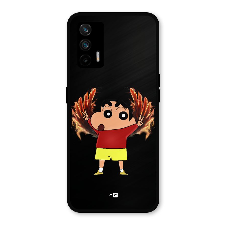 Fire Shinchan Metal Back Case for Realme GT 5G