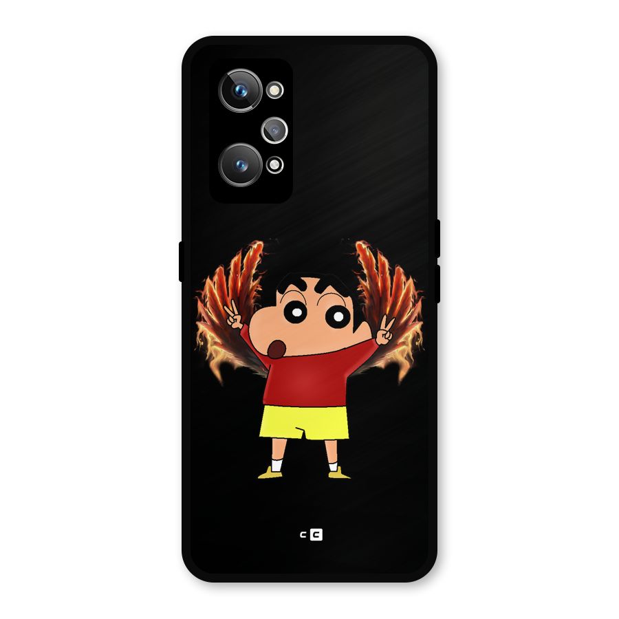 Fire Shinchan Metal Back Case for Realme GT Neo2