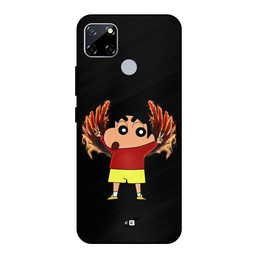 Fire Shinchan Metal Back Case for Realme Narzo 20