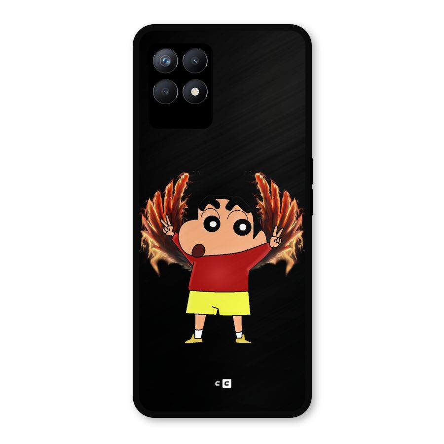 Fire Shinchan Metal Back Case for Realme Narzo 50