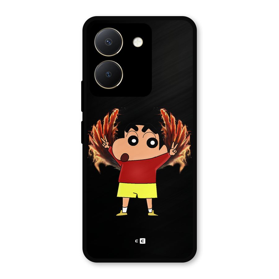 Fire Shinchan Metal Back Case for Vivo Y36