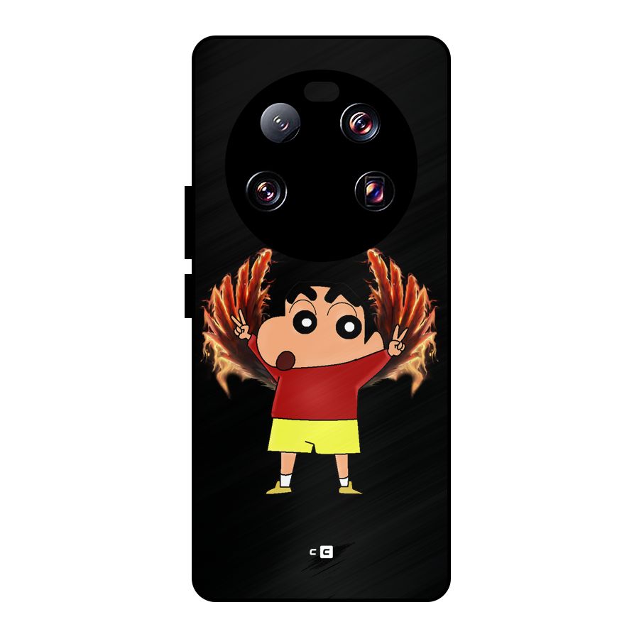 Fire Shinchan Metal Back Case for Xiaomi 13 Ultra