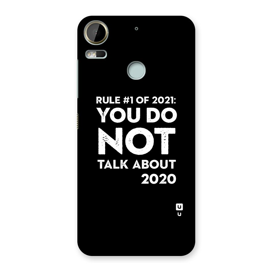 First Rule of 2021 Back Case for Desire 10 Pro