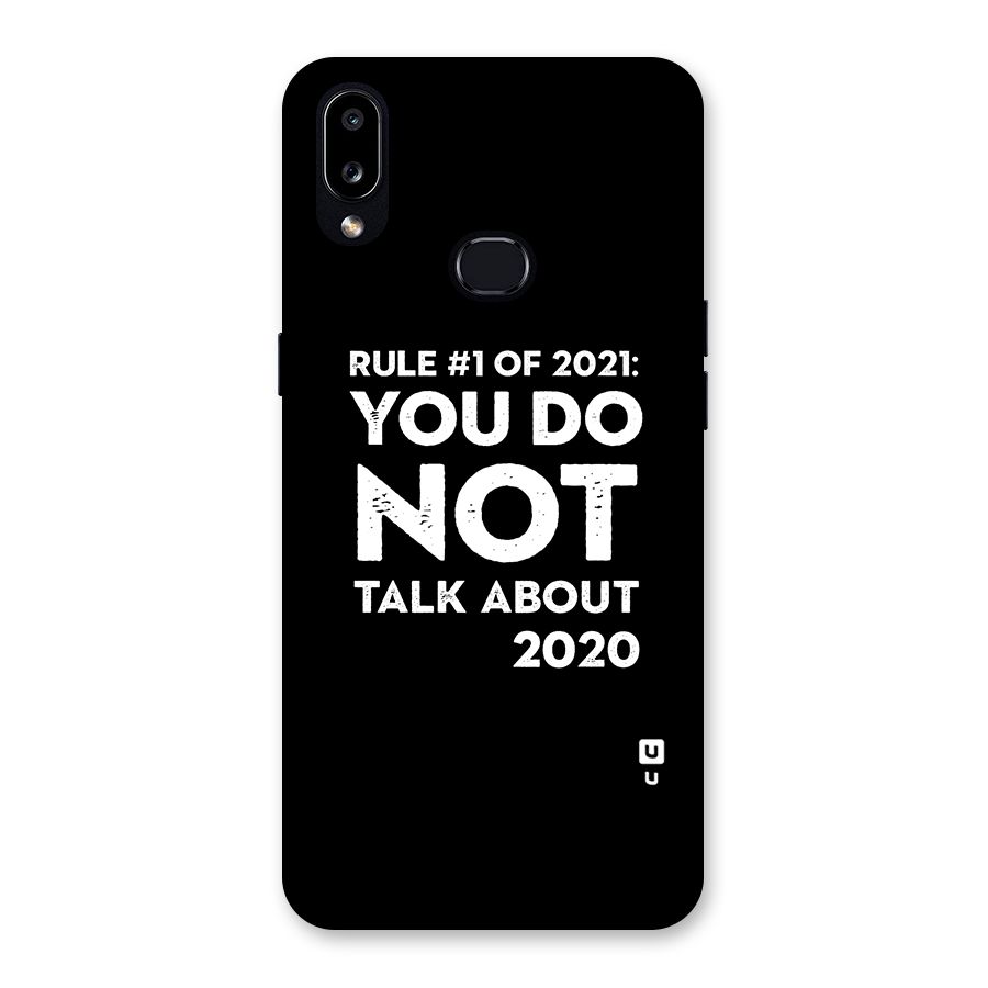 First Rule of 2021 Back Case for Galaxy A10s