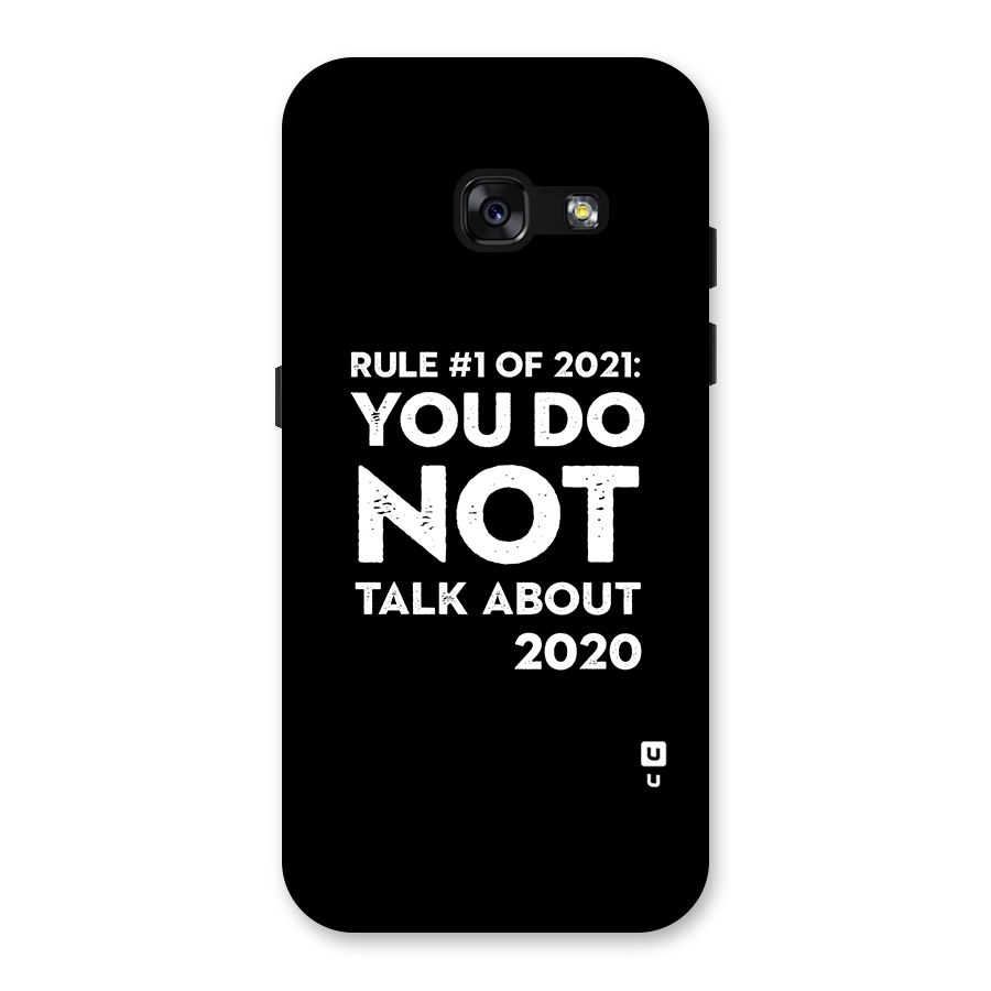First Rule of 2021 Back Case for Galaxy A3 (2017)