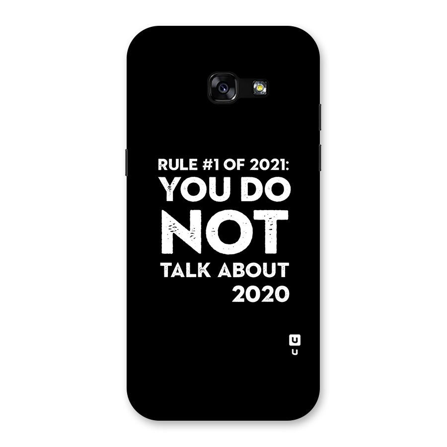 First Rule of 2021 Back Case for Galaxy A5 2017
