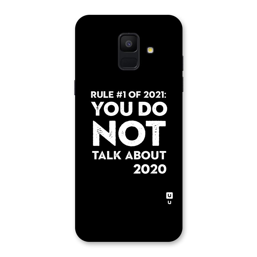 First Rule of 2021 Back Case for Galaxy A6 (2018)