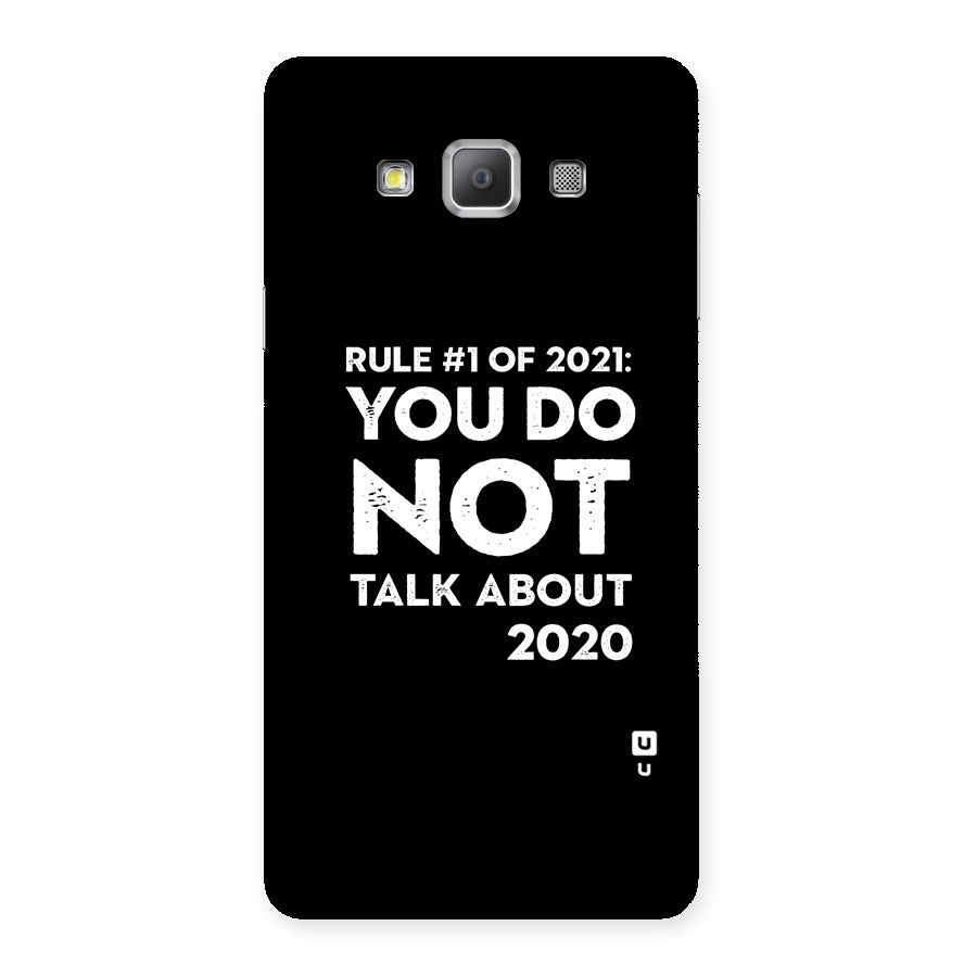 First Rule of 2021 Back Case for Galaxy A7
