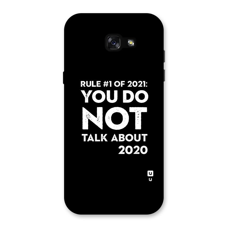 First Rule of 2021 Back Case for Galaxy A7 (2017)