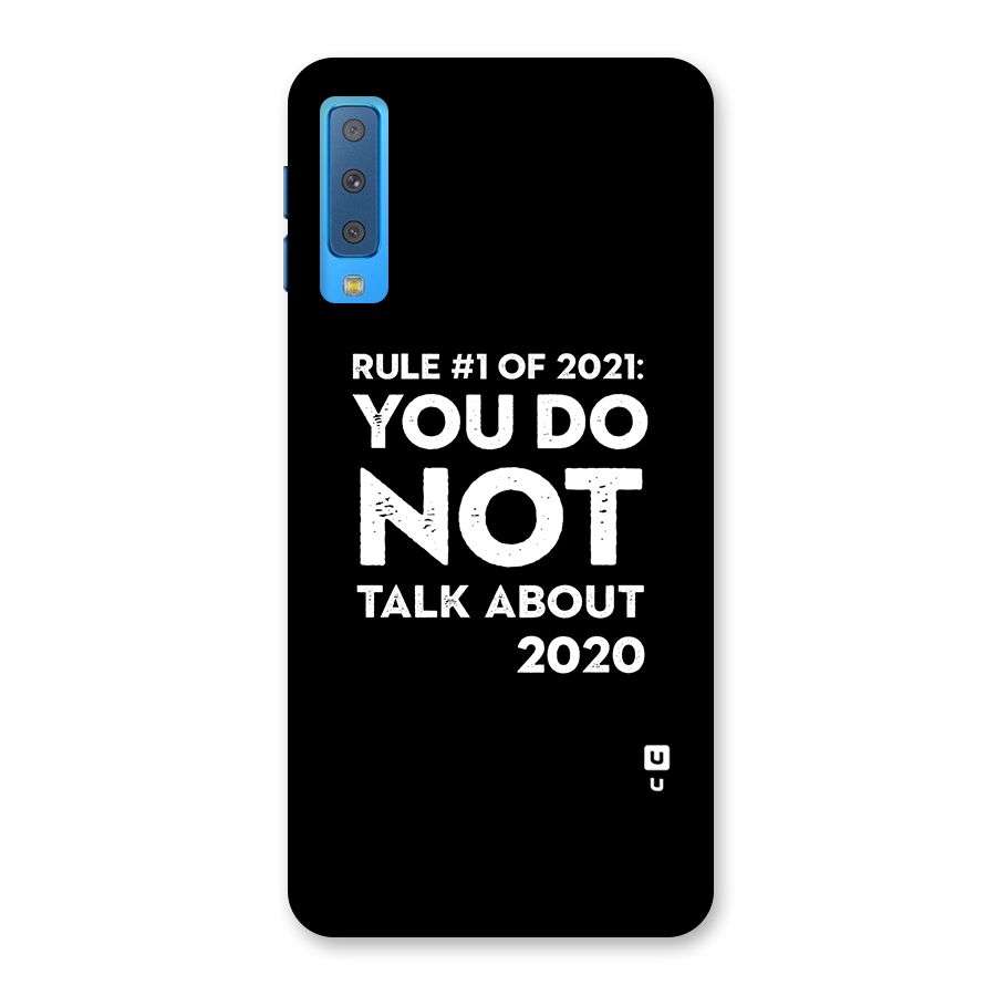 First Rule of 2021 Back Case for Galaxy A7 (2018)