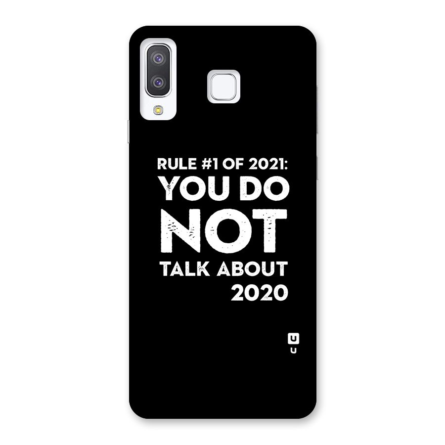 First Rule of 2021 Back Case for Galaxy A8 Star