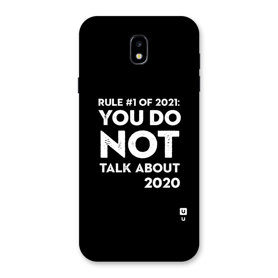First Rule of 2021 Back Case for Galaxy J7 Pro