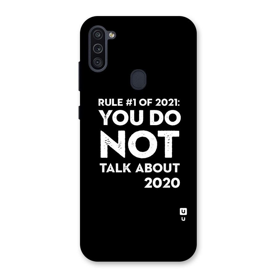 First Rule of 2021 Back Case for Galaxy M11