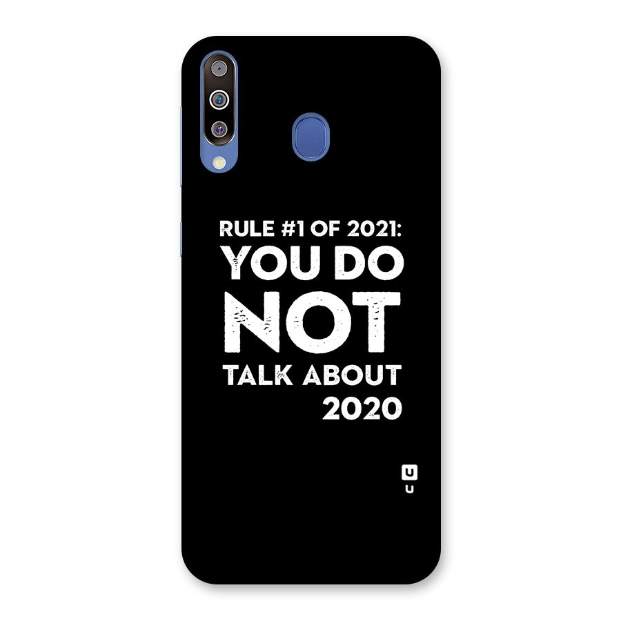 First Rule of 2021 Back Case for Galaxy M30
