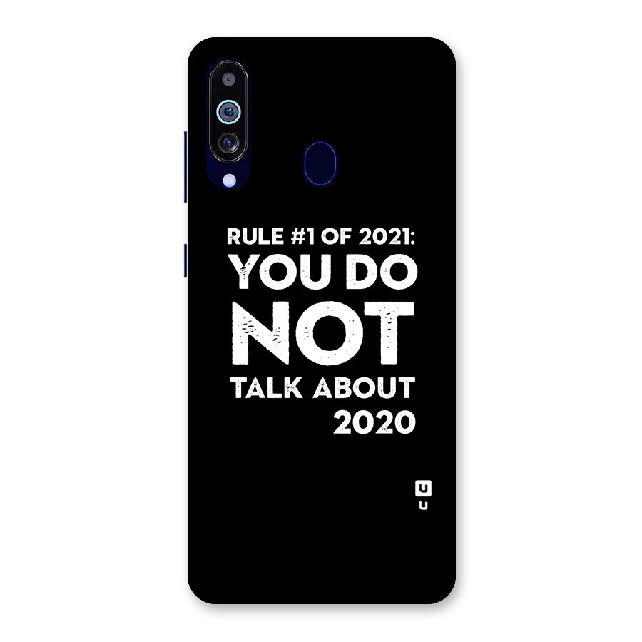 First Rule of 2021 Back Case for Galaxy M40