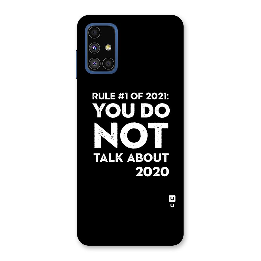 First Rule of 2021 Back Case for Galaxy M51