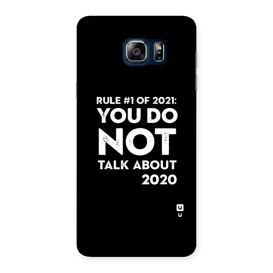 First Rule of 2021 Back Case for Galaxy Note 5