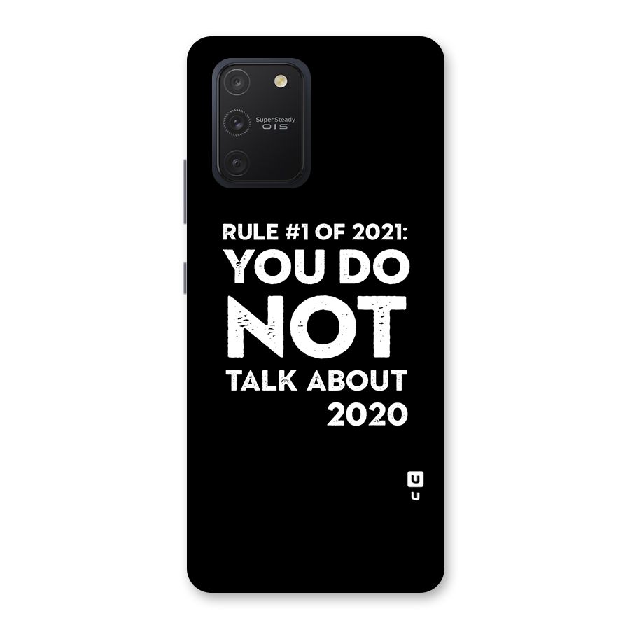 First Rule of 2021 Back Case for Galaxy S10 Lite