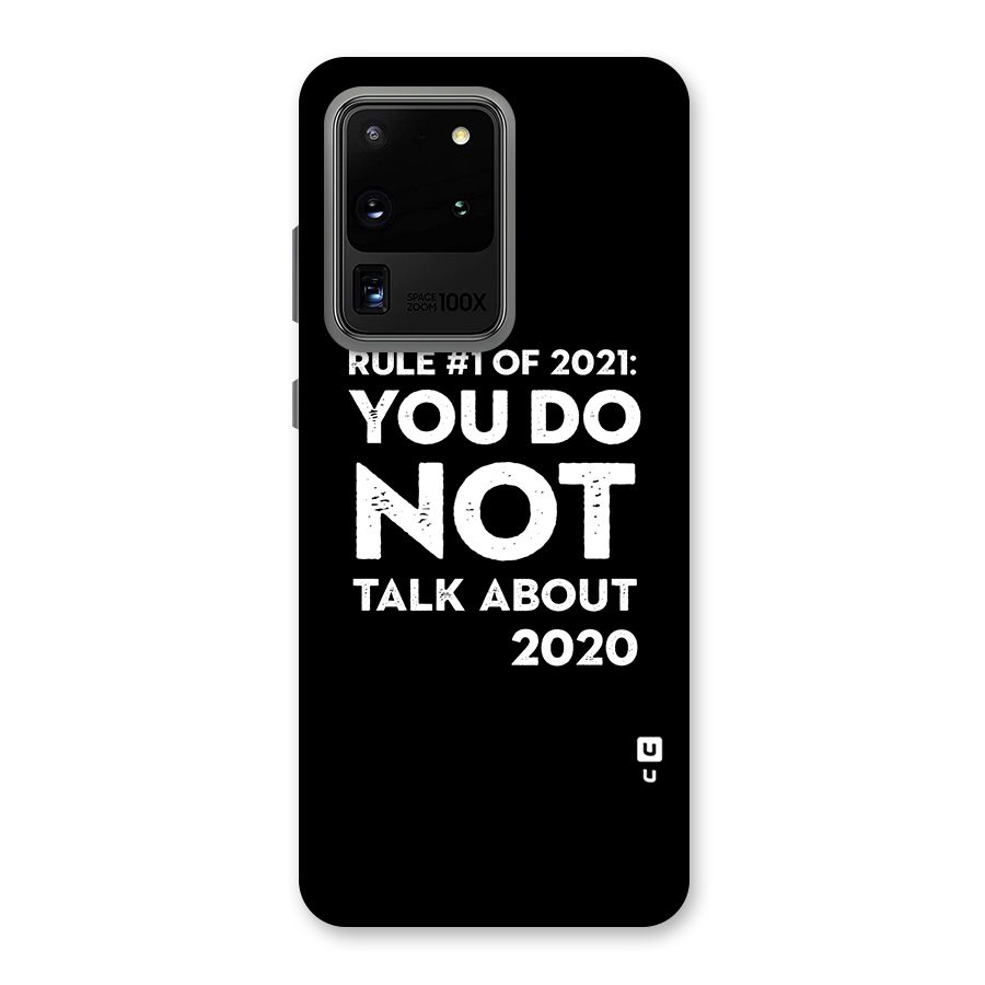 First Rule of 2021 Back Case for Galaxy S20 Ultra