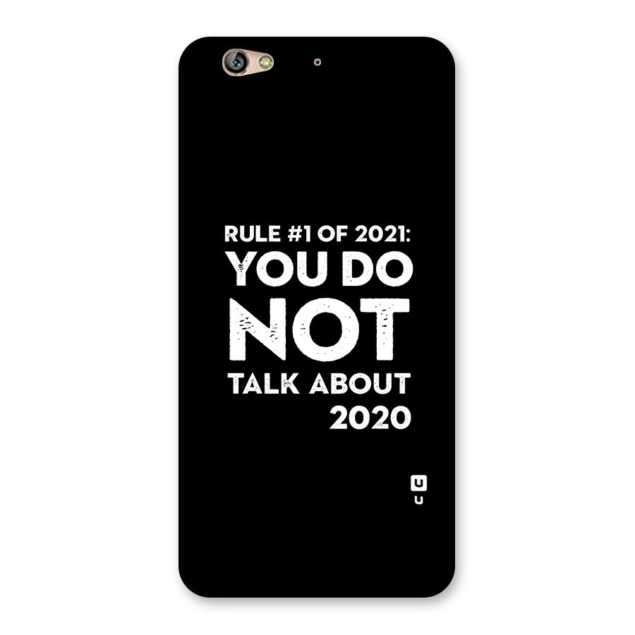 First Rule of 2021 Back Case for Gionee S6