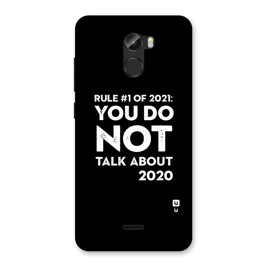 First Rule of 2021 Back Case for Gionee X1