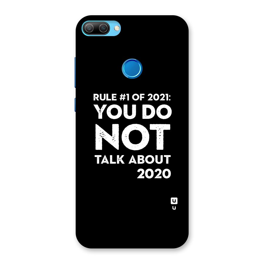 First Rule of 2021 Back Case for Honor 9N