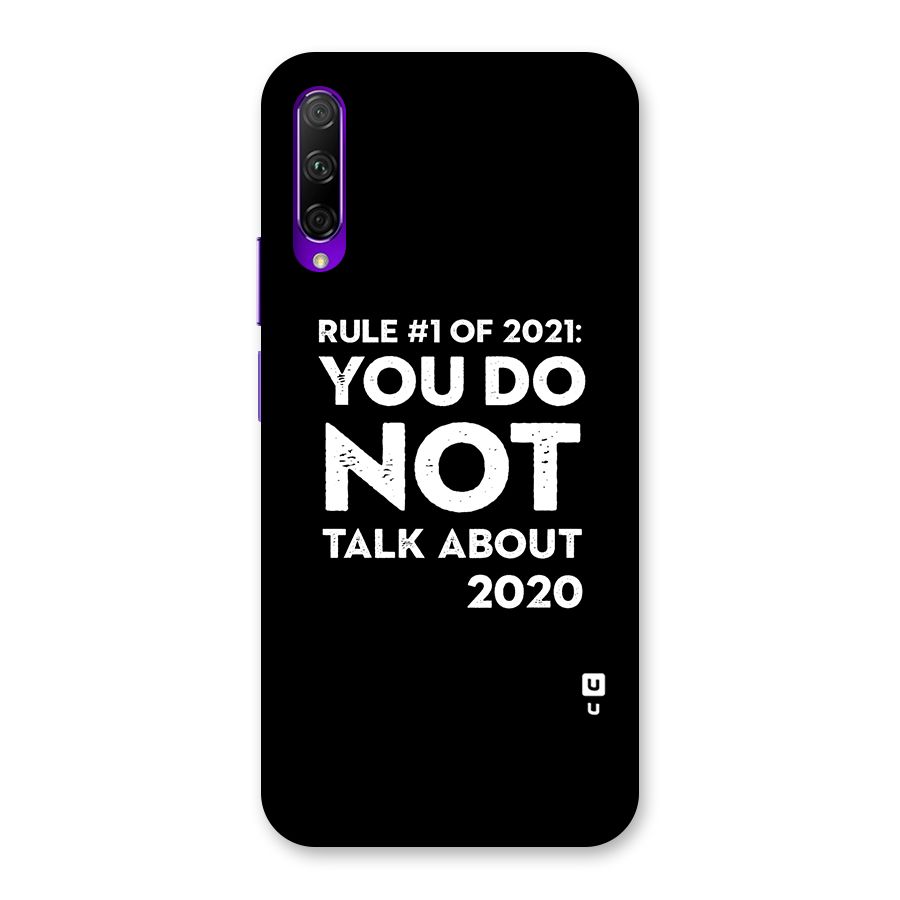 First Rule of 2021 Back Case for Honor 9X Pro