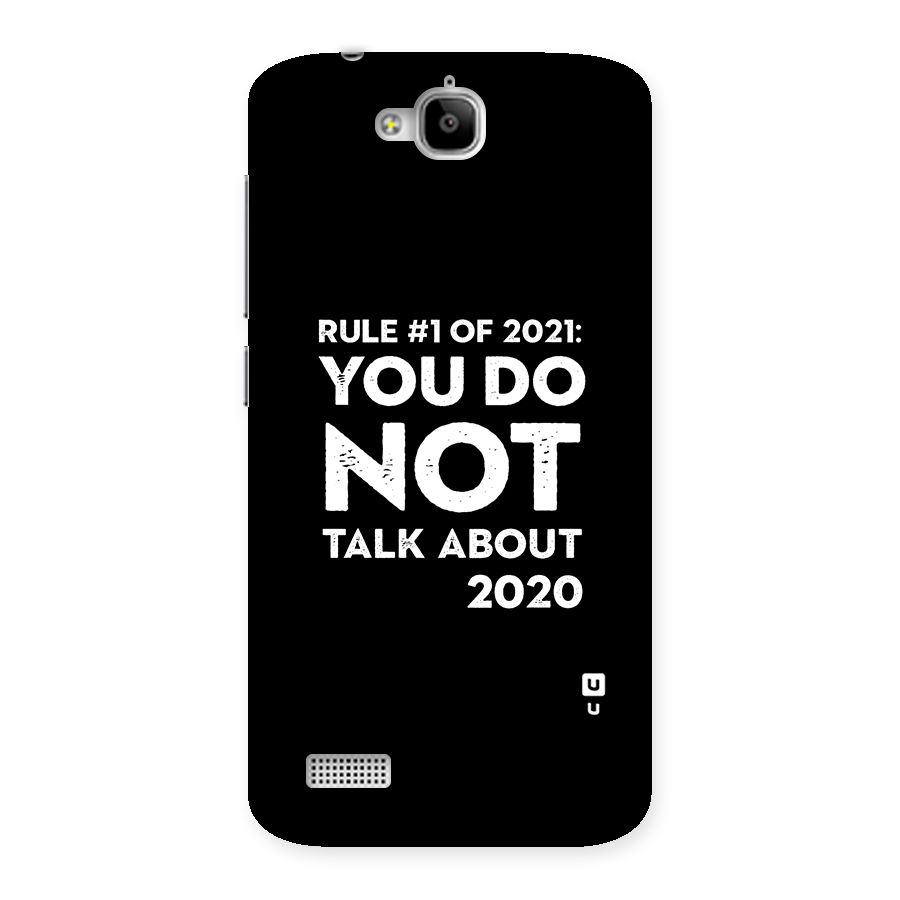 First Rule of 2021 Back Case for Honor Holly