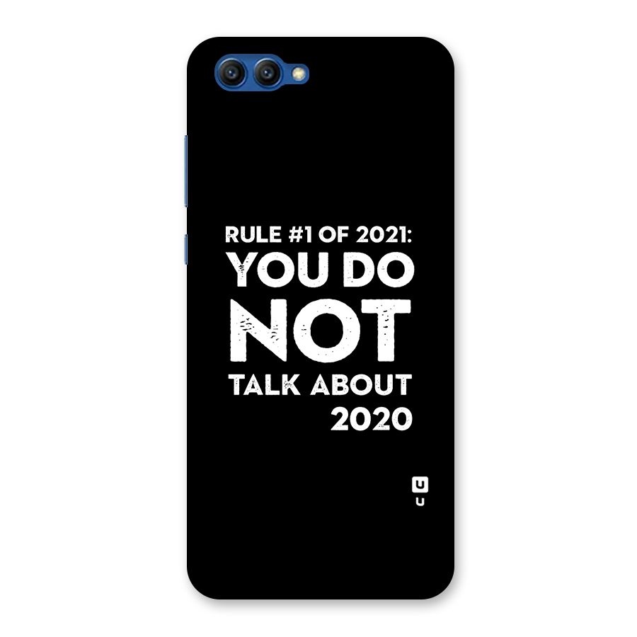 First Rule of 2021 Back Case for Honor View 10