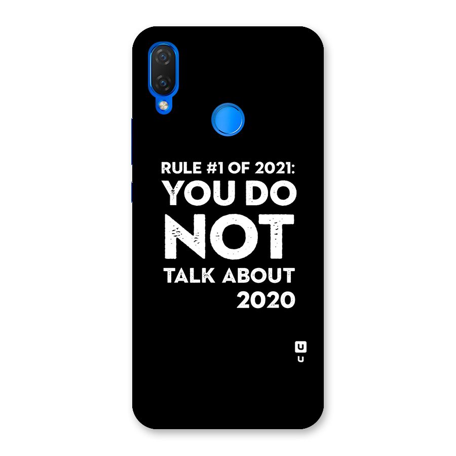 First Rule of 2021 Back Case for Huawei P Smart+
