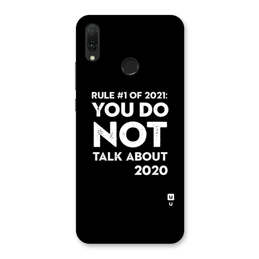 First Rule of 2021 Back Case for Huawei Y9 (2019)