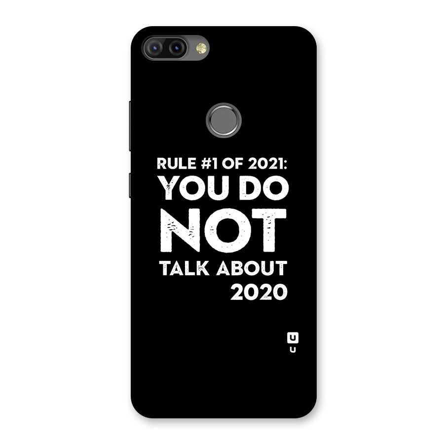 First Rule of 2021 Back Case for Infinix Hot 6 Pro