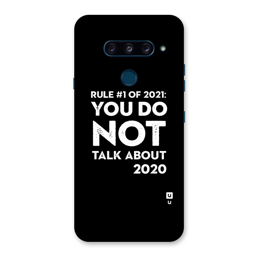 First Rule of 2021 Back Case for LG  V40 ThinQ