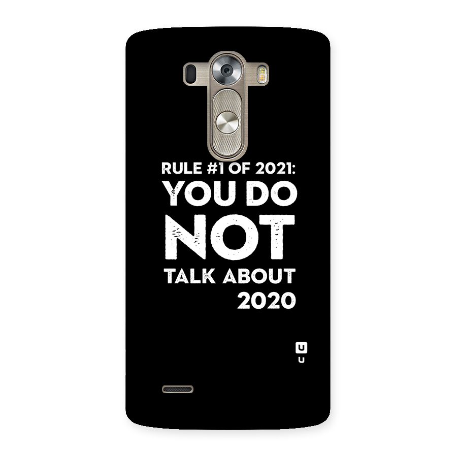 First Rule of 2021 Back Case for LG G3