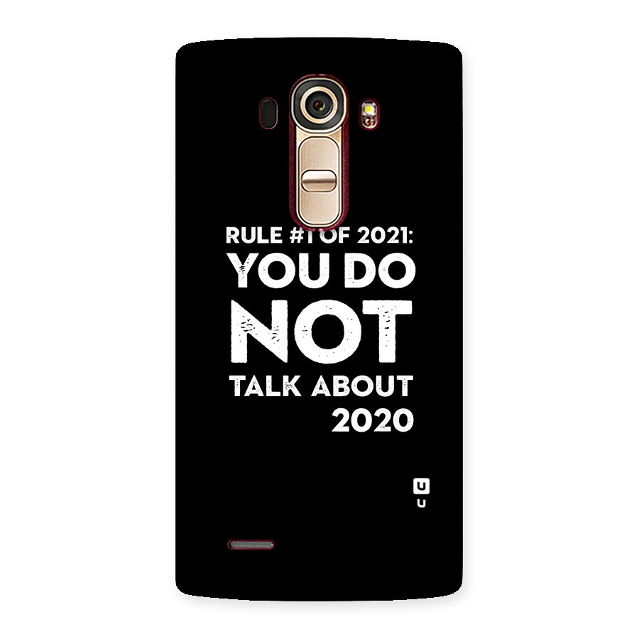 First Rule of 2021 Back Case for LG G4