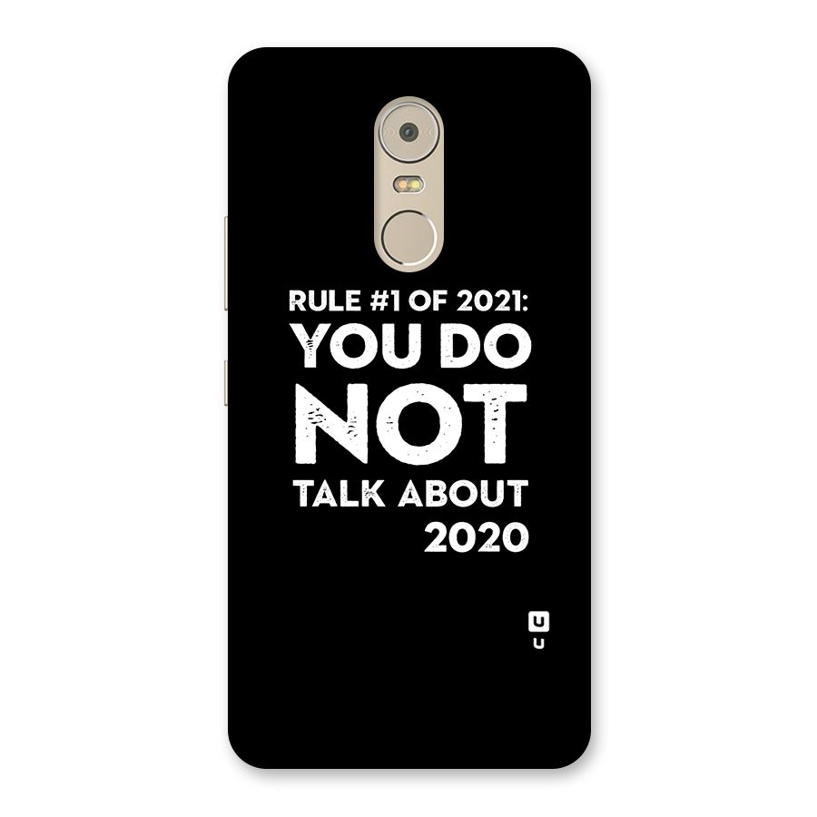 First Rule of 2021 Back Case for Lenovo K6 Note