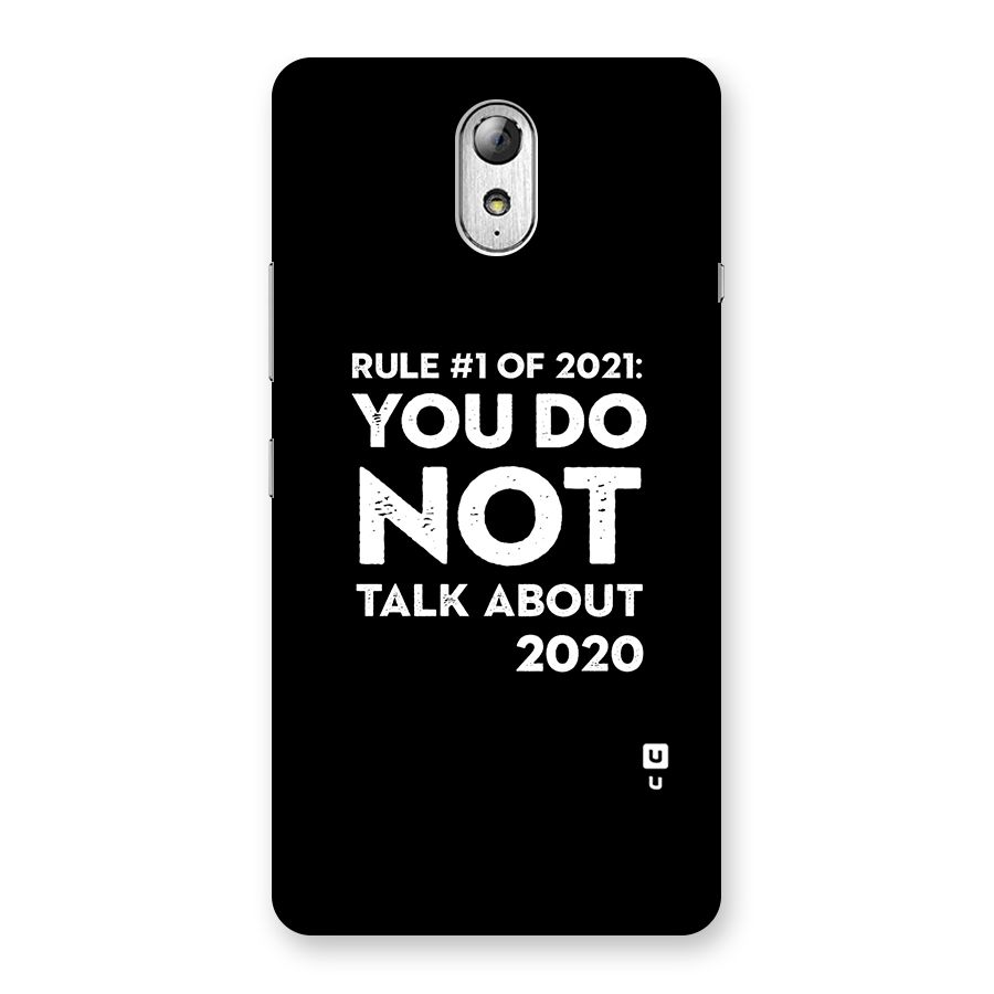 First Rule of 2021 Back Case for Lenovo Vibe P1M