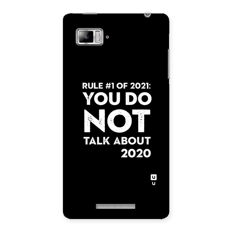 First Rule of 2021 Back Case for Lenovo Vibe Z K910
