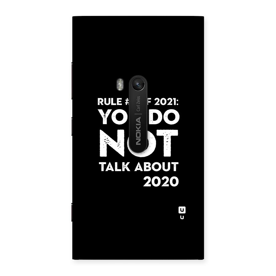 First Rule of 2021 Back Case for Lumia 920