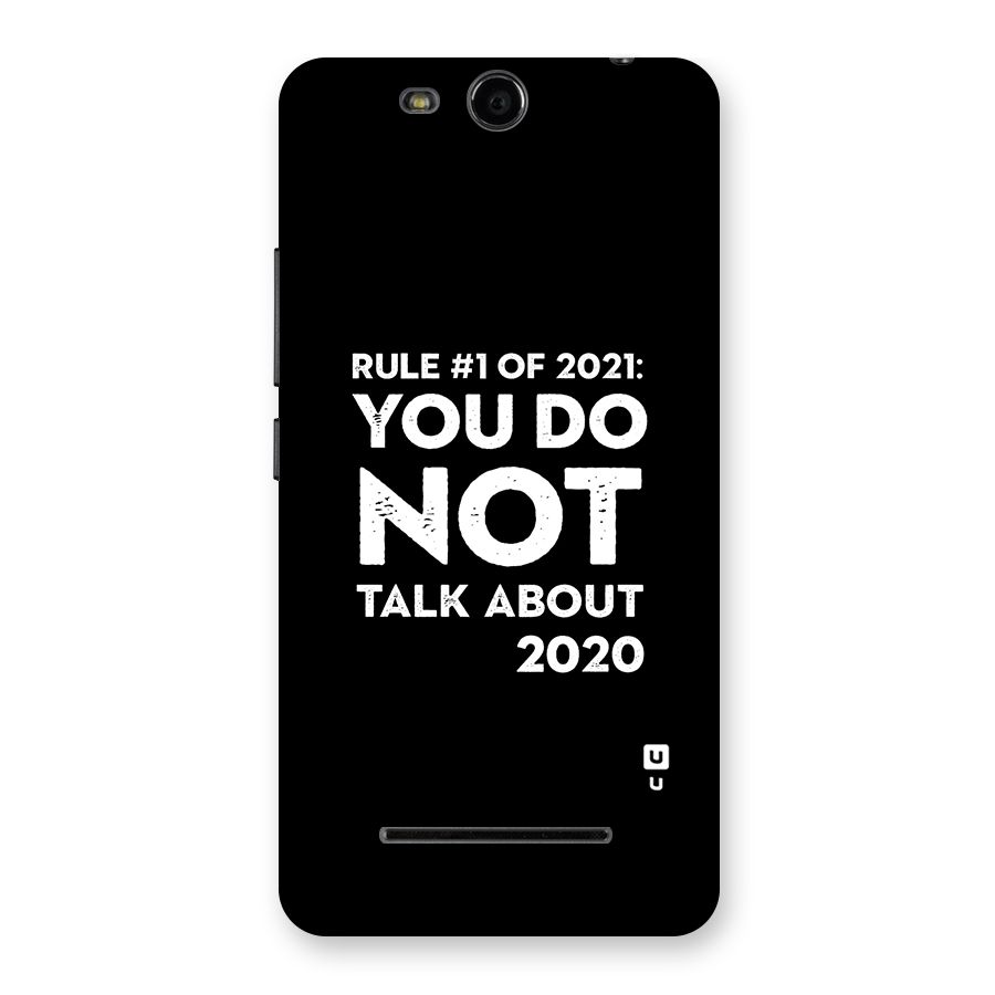 First Rule of 2021 Back Case for Micromax Canvas Juice 3 Q392
