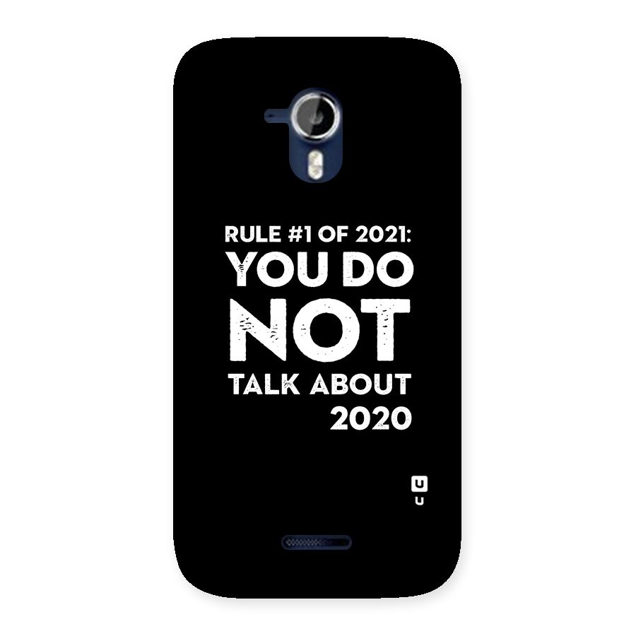 First Rule of 2021 Back Case for Micromax Canvas Magnus A117
