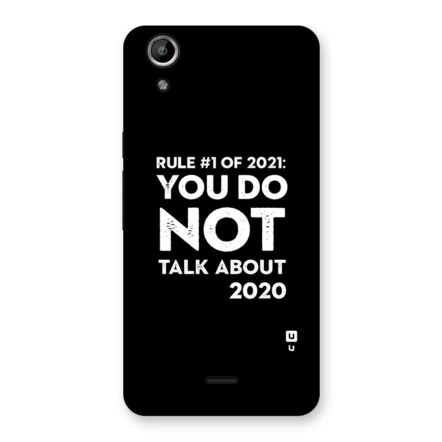 First Rule of 2021 Back Case for Micromax Canvas Selfie Lens Q345